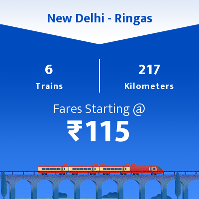 New Delhi To Ringas Trains